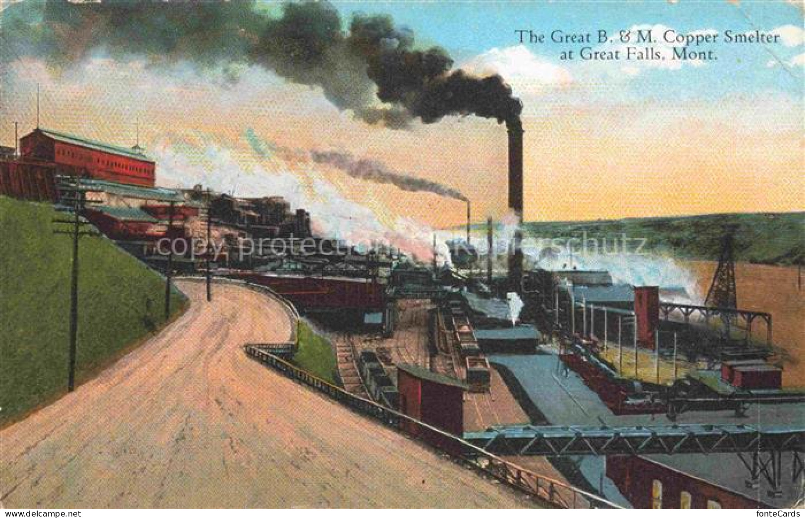 Great Falls Montana USA The Great B et M Copper Smelter