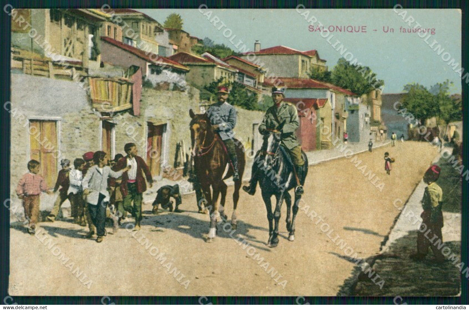 Grecia Greece Salonique Military postcard cartolina MT0081