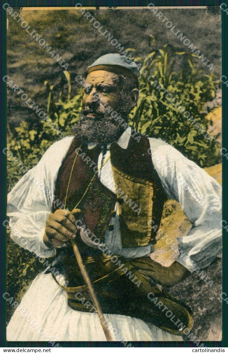 Grecia Greece Types Ethnic postcard cartolina MT0013