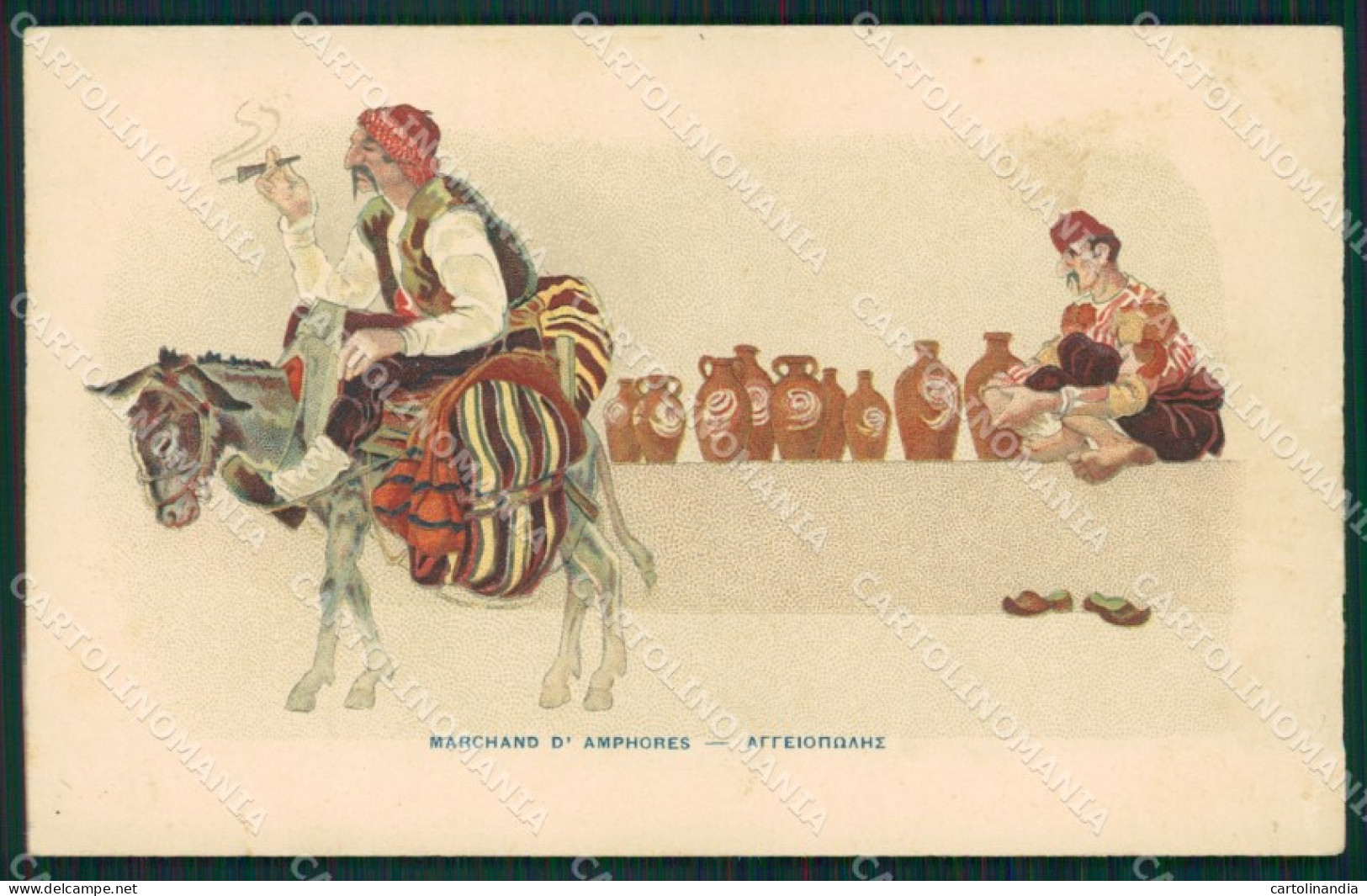 Grecia Greece Types Ethnic postcard cartolina MT0021