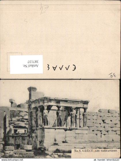 387137,Greece Grece les Caryatides Karyatiden Statuen