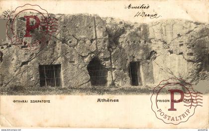 GRECIA. GREECE. ATHENES . Prison de Socrate. ATENAS.
