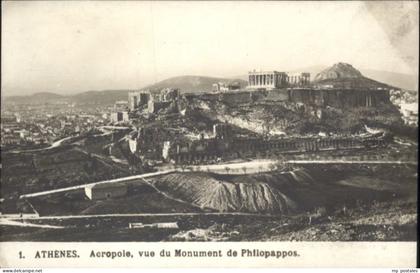 Athenes Athen Athenes Acropole Monument Philopappos