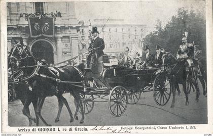 GRECIA-SALONICCO ARRIVO DI GIORGIO I RE DI GRECIA