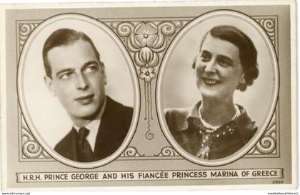 Greece Prince George and Princess Marina photocard