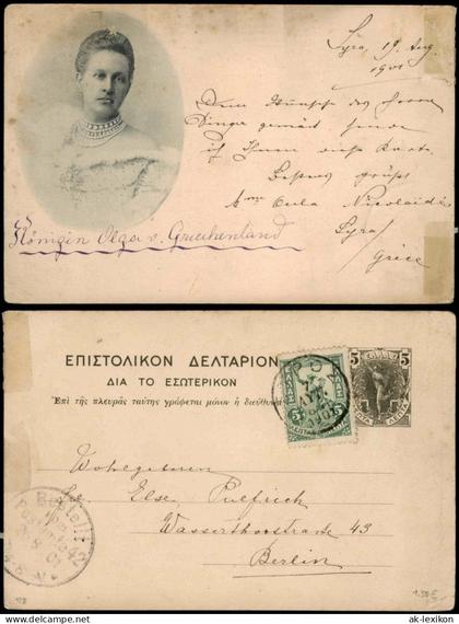 .Griechenland Griechenland - Greece Königin Olga v. Griechenland 1901