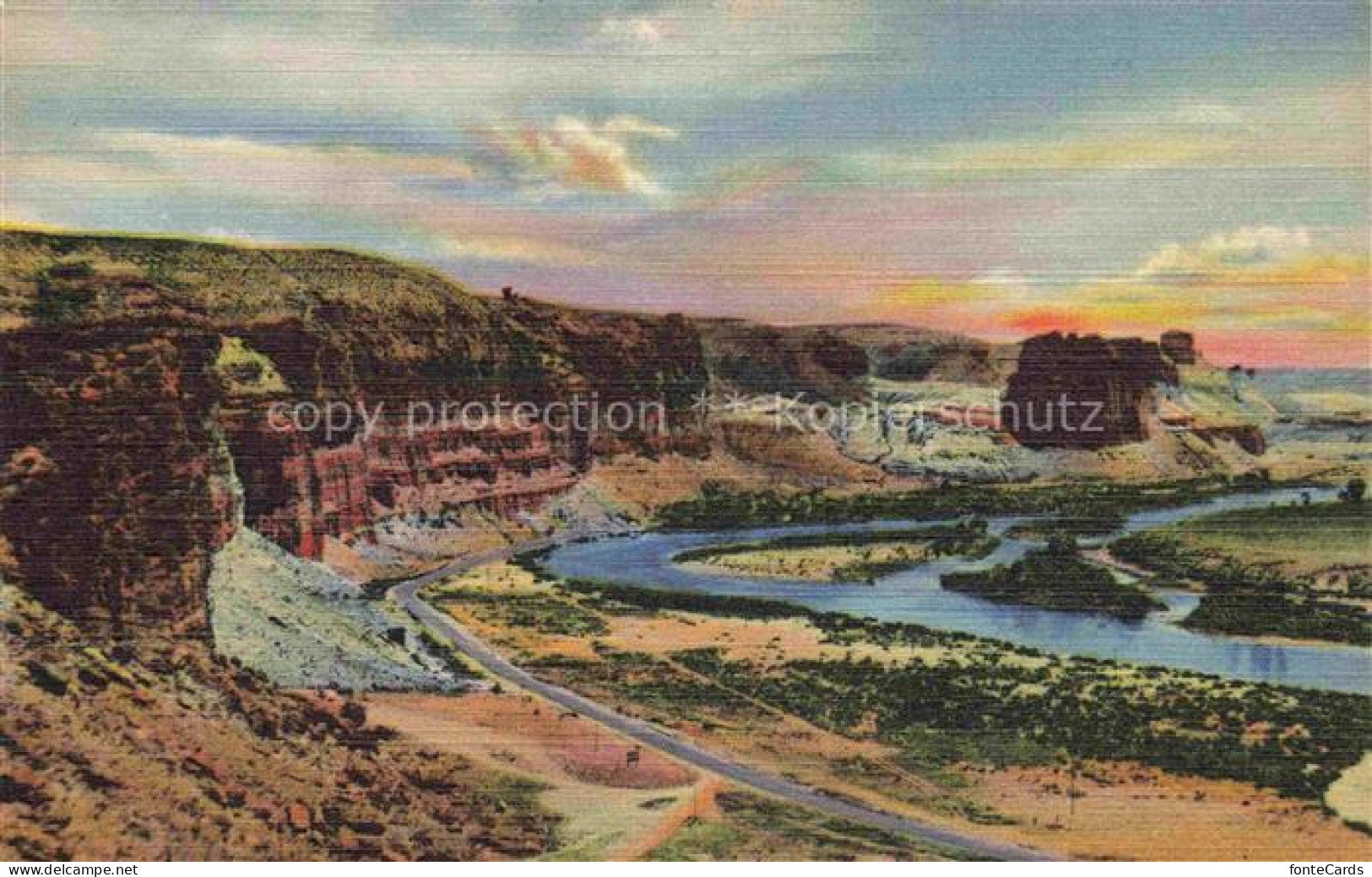 Green River Wyoming USA Palisades Lindcoln Highway and Green River Toll Gate and