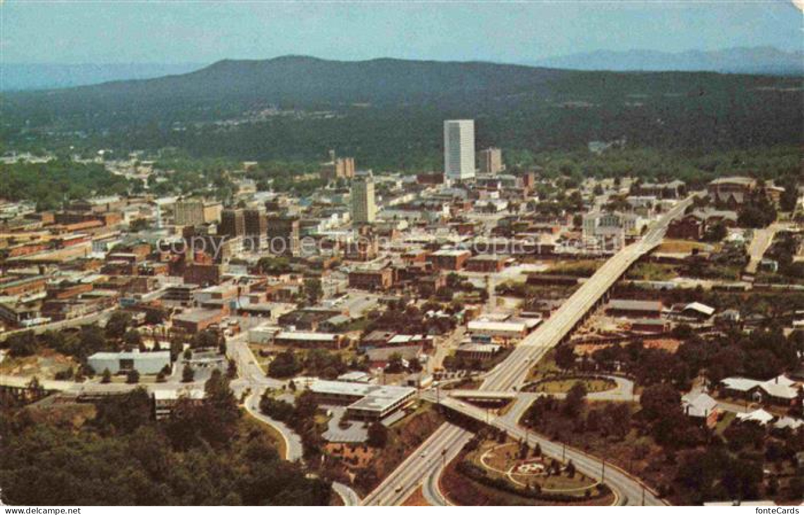 Greenville California Aerial View of Business Section