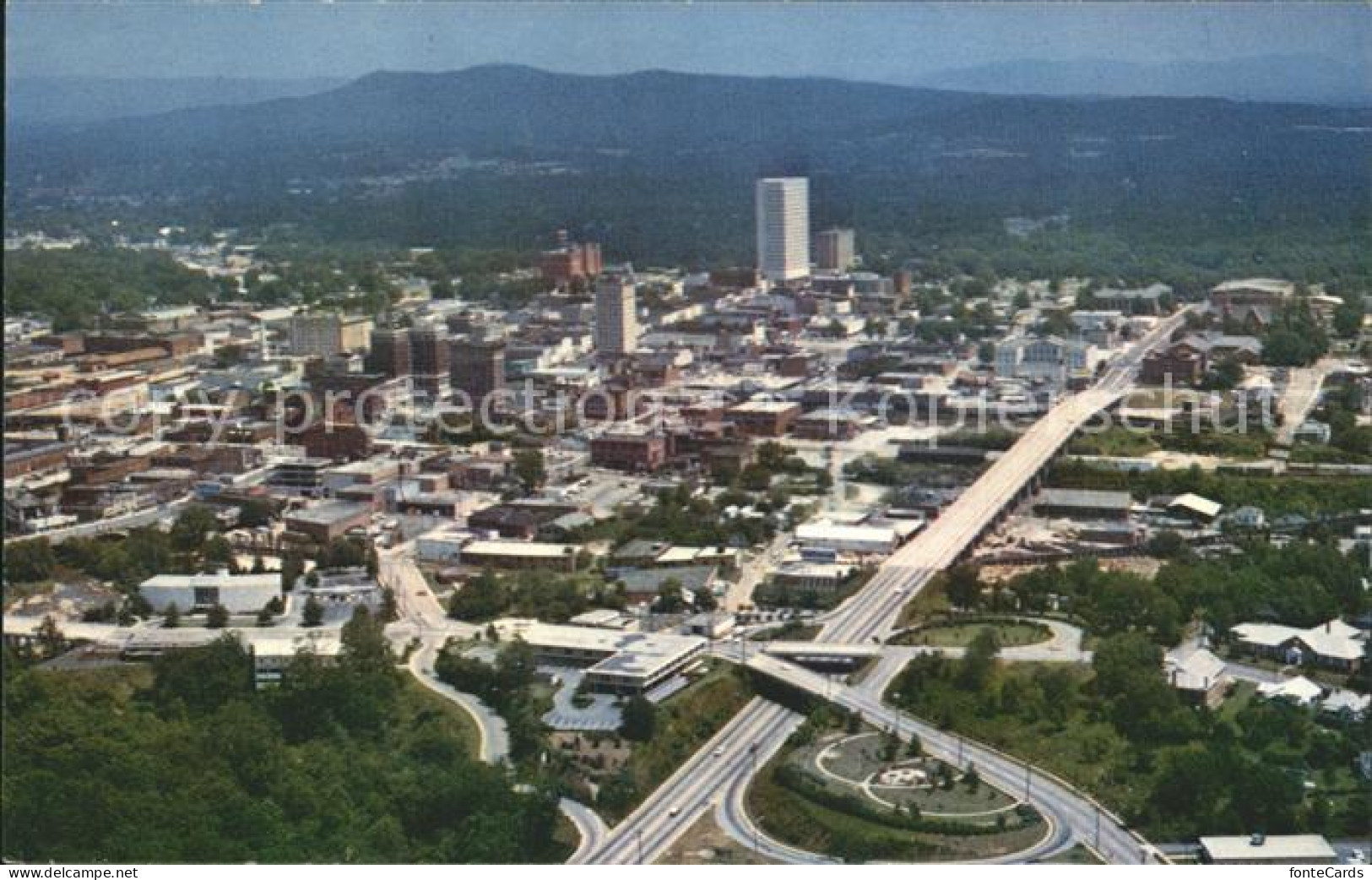 Greenville South Carolina Business Section aerial view