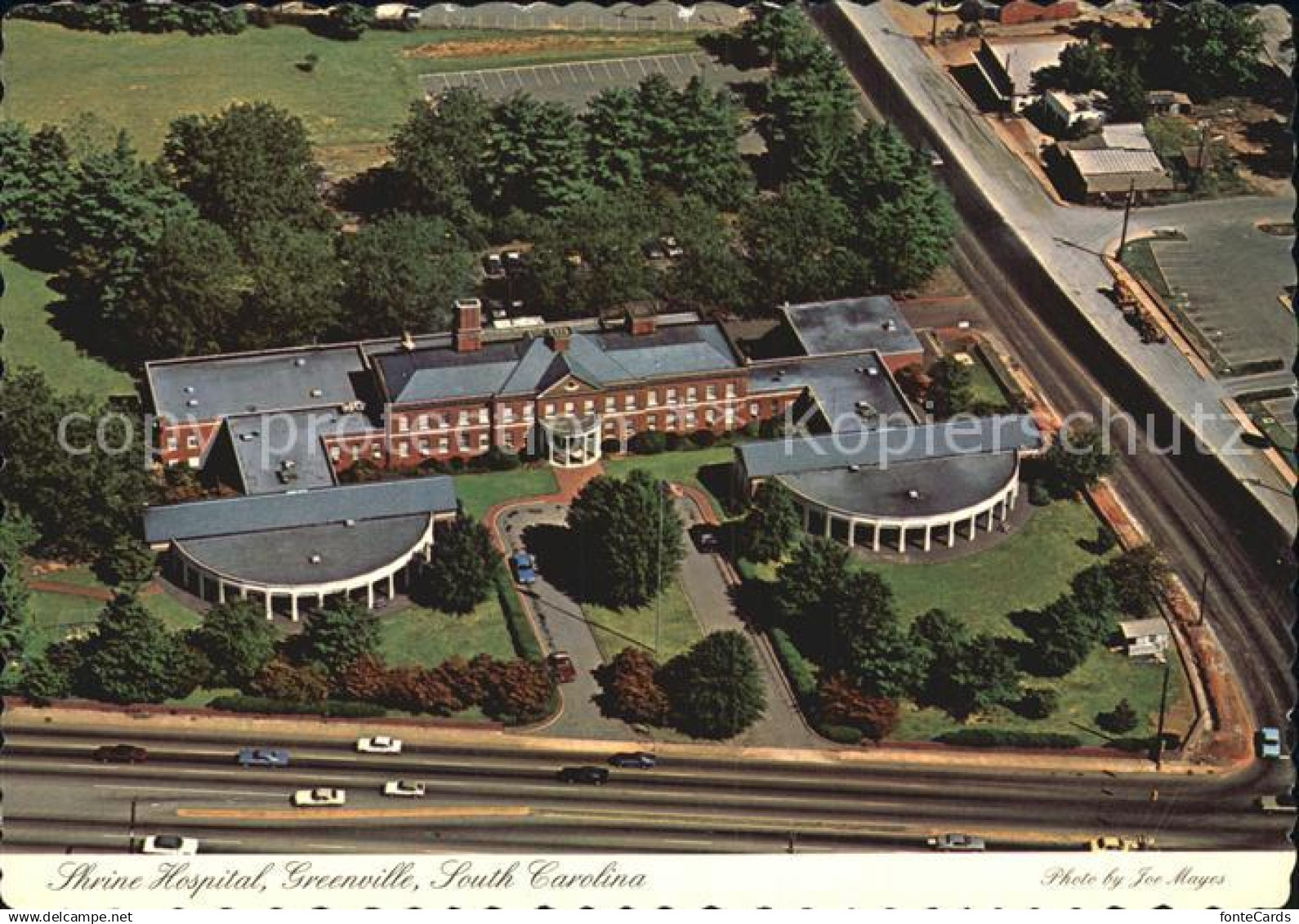 Greenville South Carolina Shrine Hospital Fliegeraufnahme