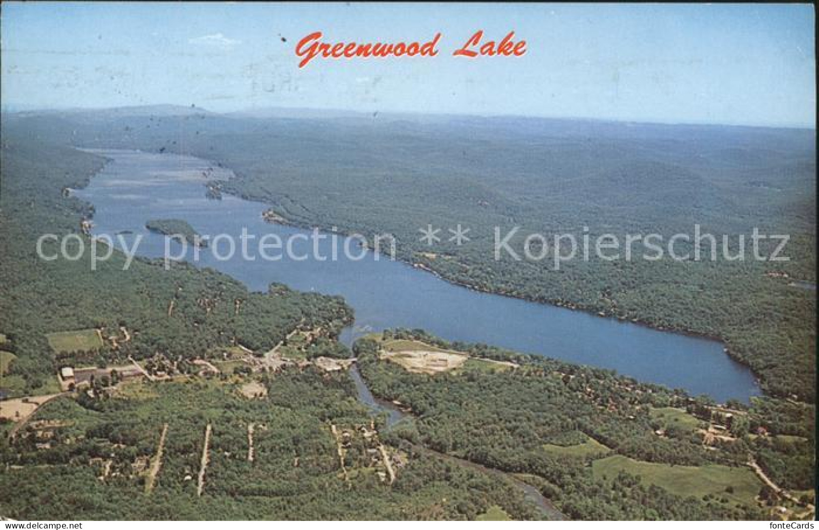 Greenwood Lake Fliegeraufnahme
