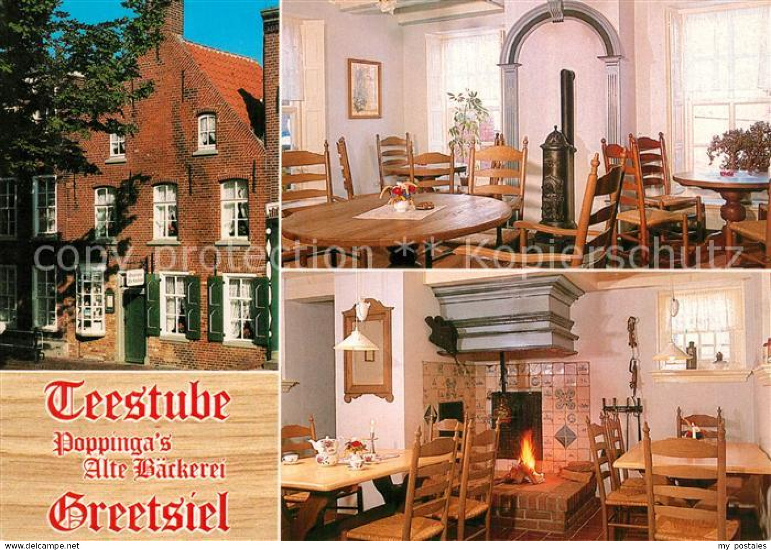 Greetsiel Krummhoern Aurich Niedersachsen Baeckereimuseum Teestube Kunstausstel