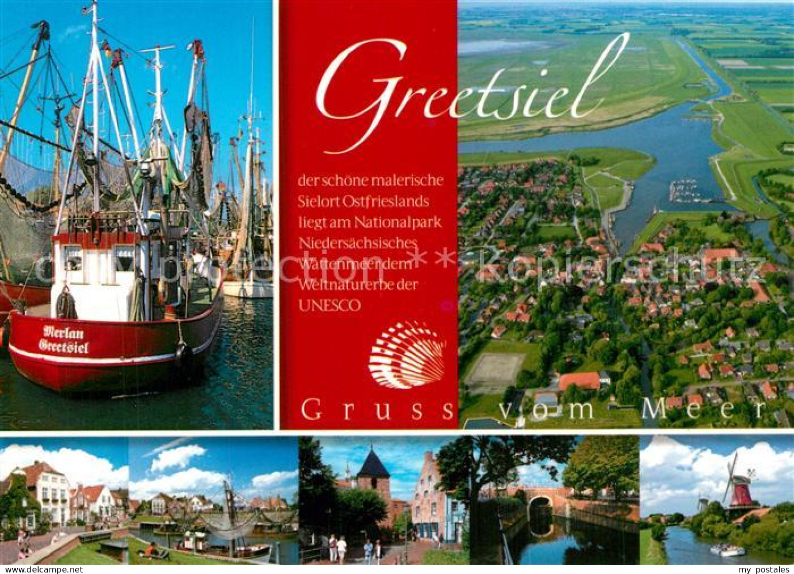 Greetsiel Krummhoern Aurich Niedersachsen Erholungsort Nordseekueste Fliegerauf
