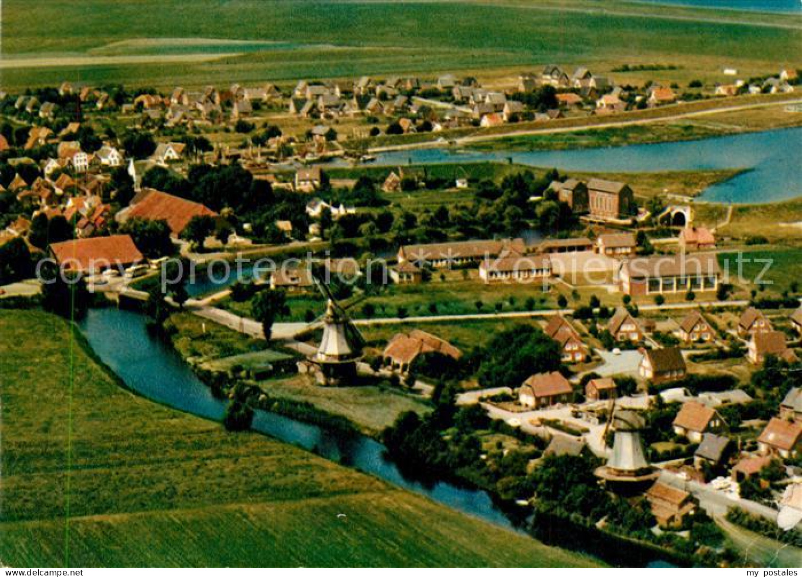 Greetsiel Krummhoern Aurich Niedersachsen Fliegeraufnahme