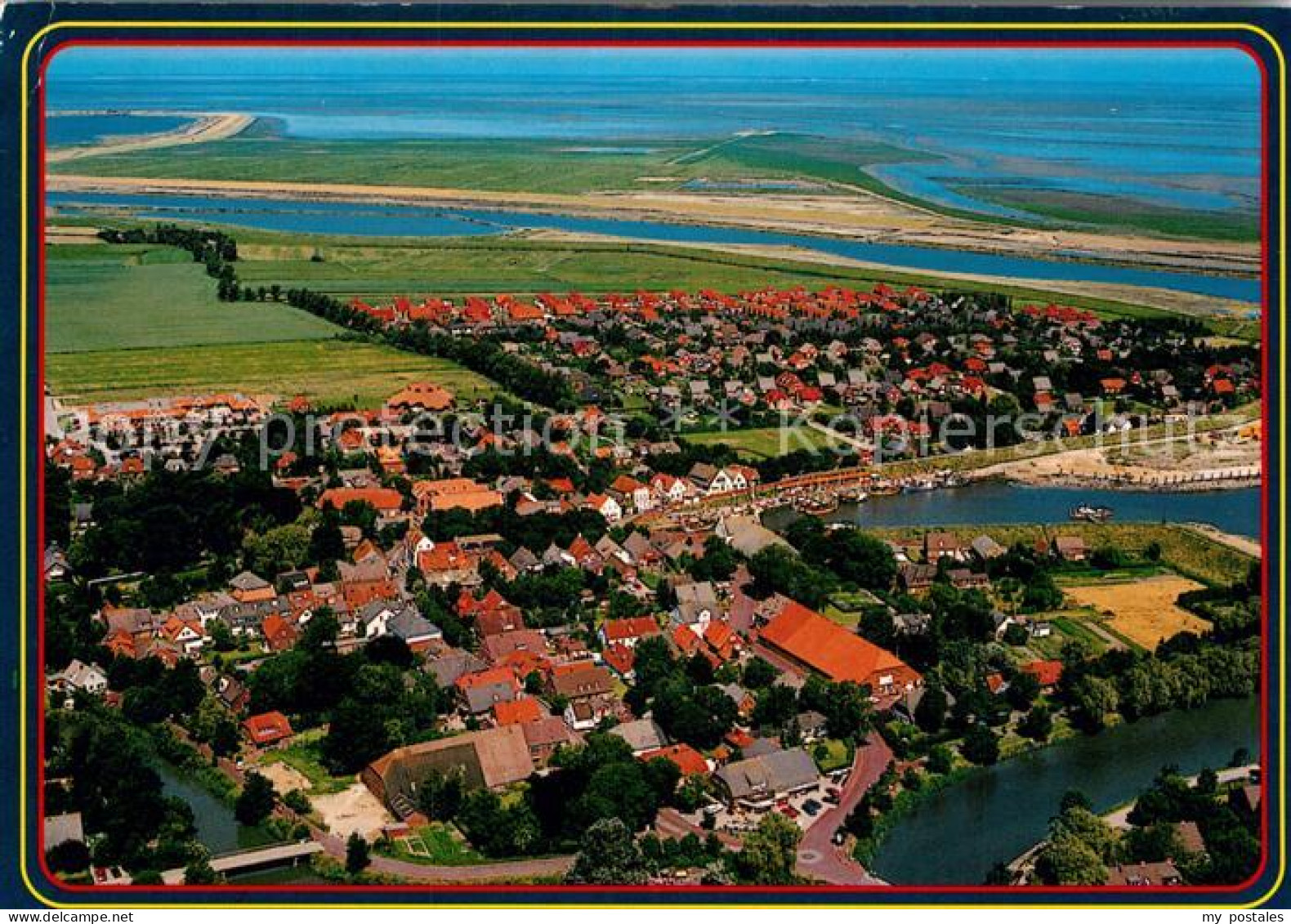 Greetsiel Krummhoern Aurich Niedersachsen Fliegeraufnahme