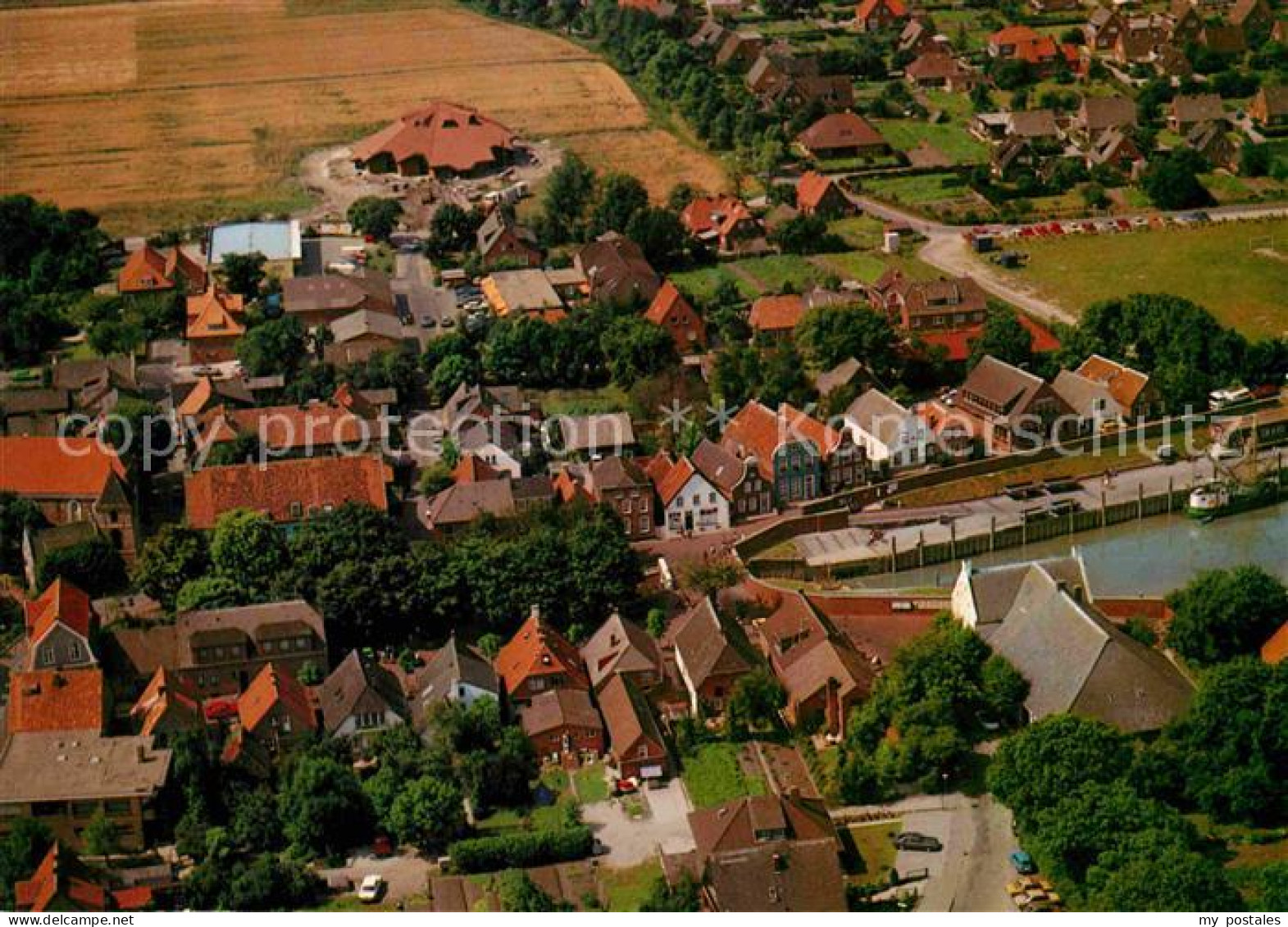 Greetsiel Krummhoern Aurich Niedersachsen Fliegeraufnahme