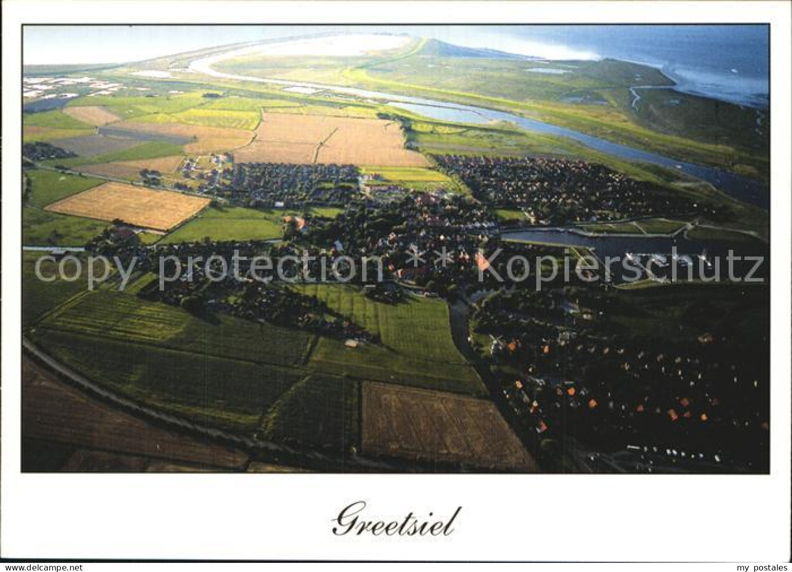 Greetsiel Krummhoern Aurich Niedersachsen Fliegeraufnahme
