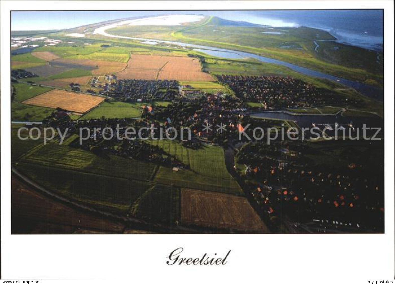 Greetsiel Krummhoern Aurich Niedersachsen Fliegeraufnahme