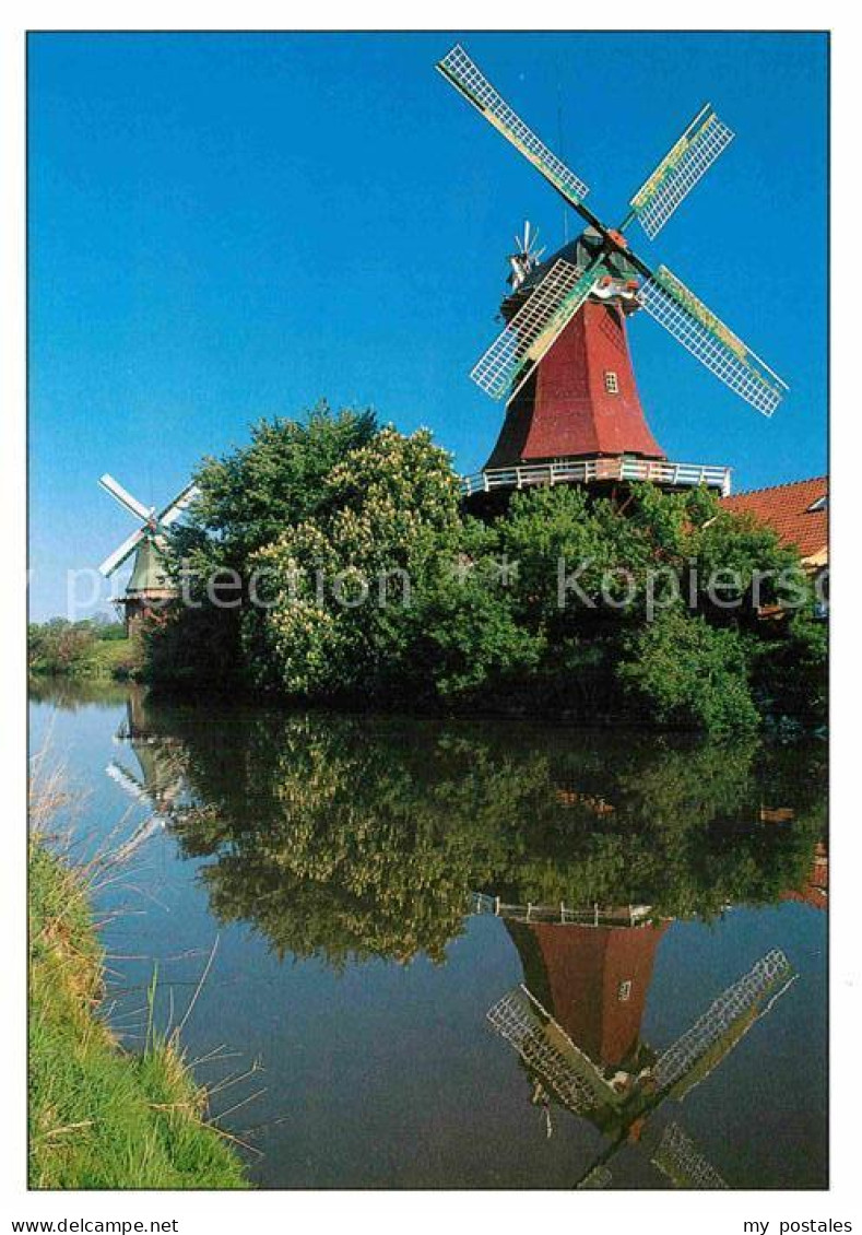 Greetsiel Krummhoern Aurich Niedersachsen Ostfriesische Zwillingsmuehle