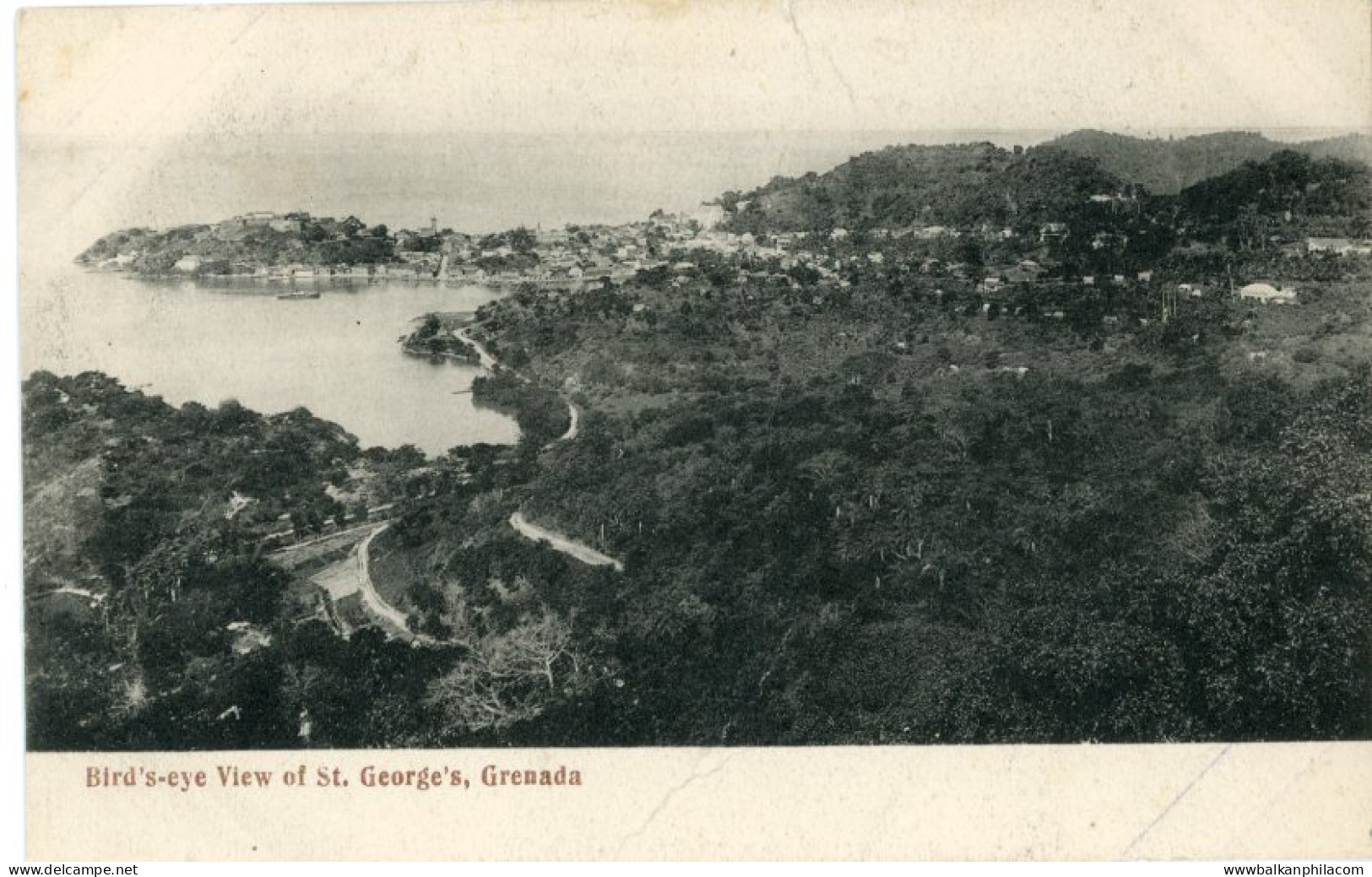 Grenada St Georges Birds eye View ed W.G. du'Cloux