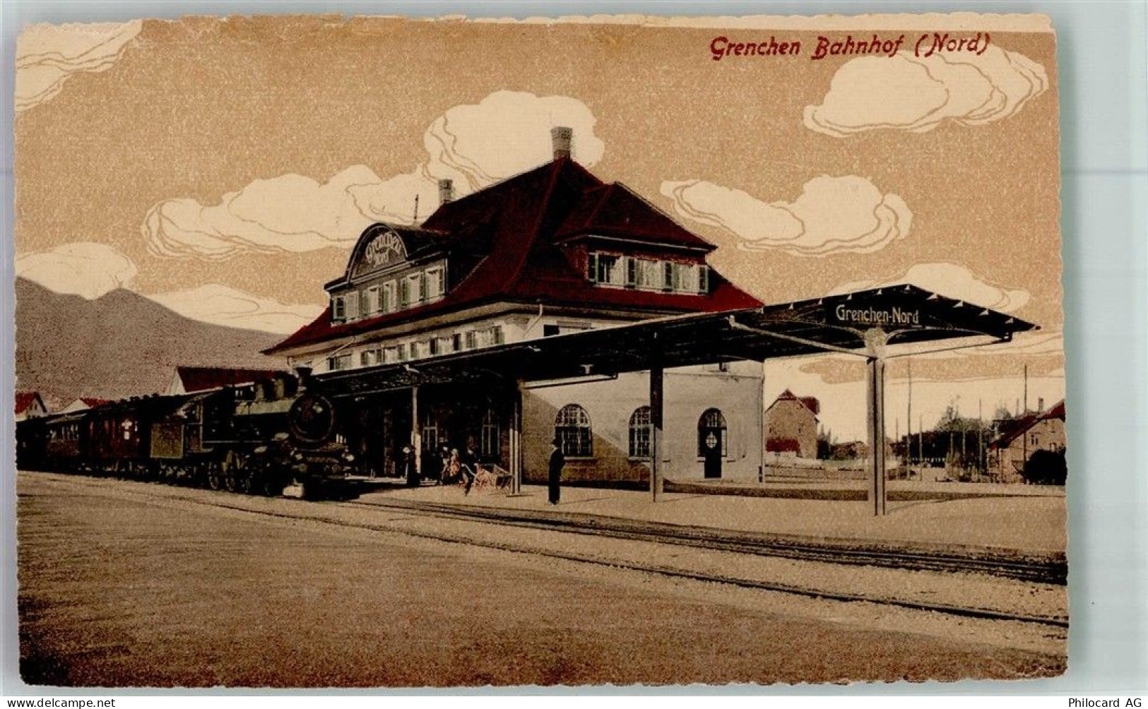 Grenchen Bahnhof Eisenbahn Bahnhof Schweiz Foto AK - 13673095