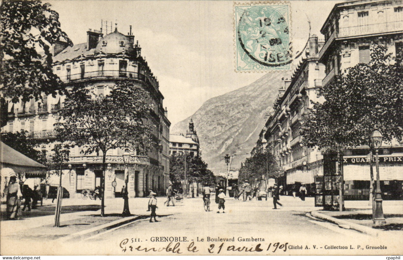Grenoble - Le Boulevard Gambetta - CPA