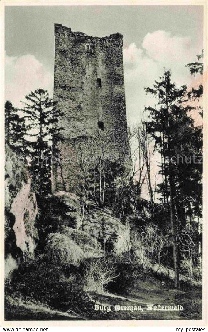 Grenzau Hoehr-Grenzhausen Westerwaldkreis Rheinland-Pfalz Burgruine Grenzau