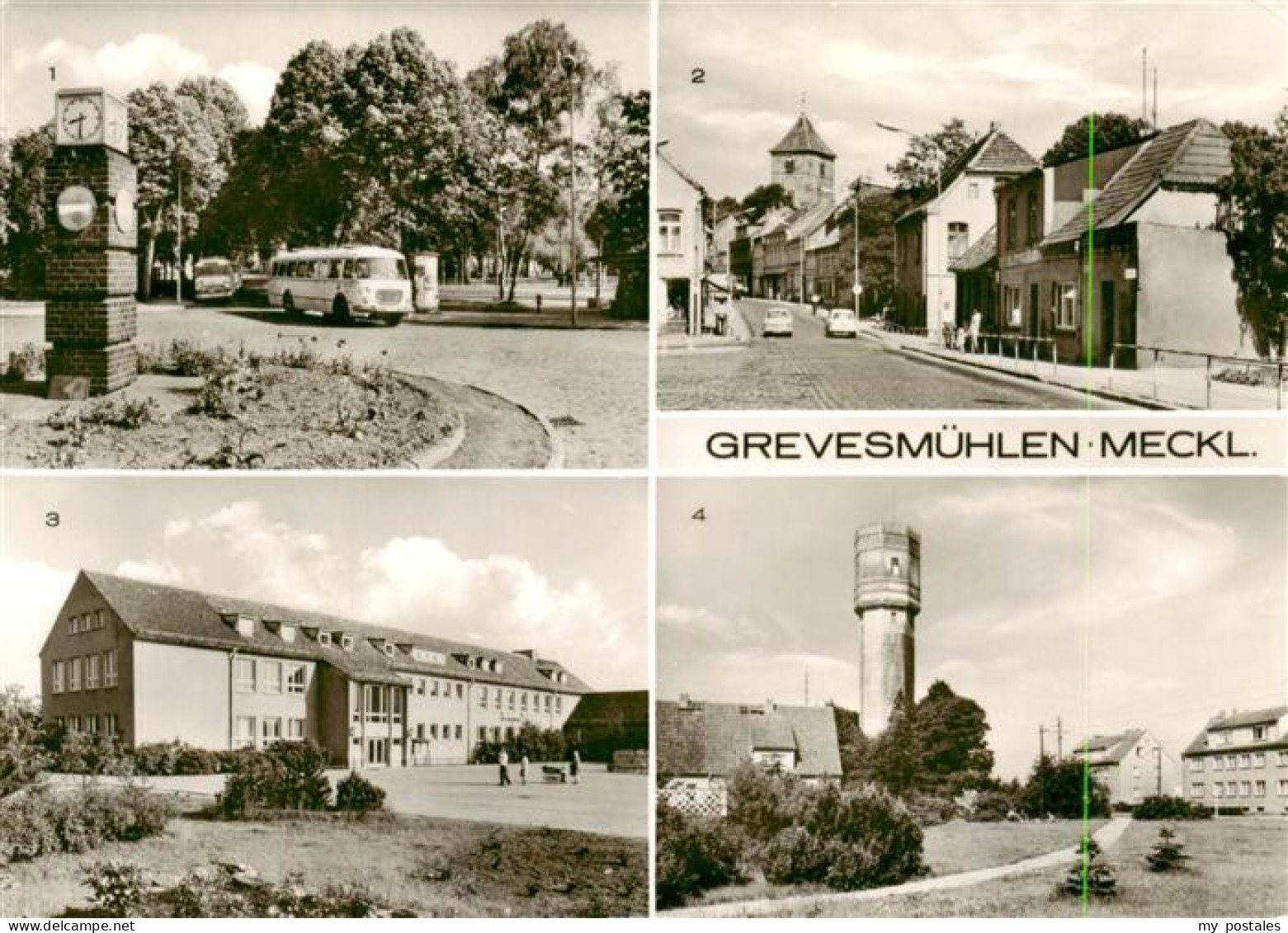 Grevesmuehlen Busbahnhof Aug Bebel Strasse Peter Goering Oberschule Wasserturm