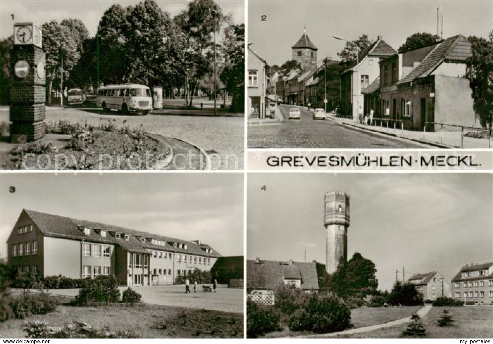 Grevesmuehlen Busbahnhof August-Bebel-Strasse Peter-Goering-Oberschule Wassertur