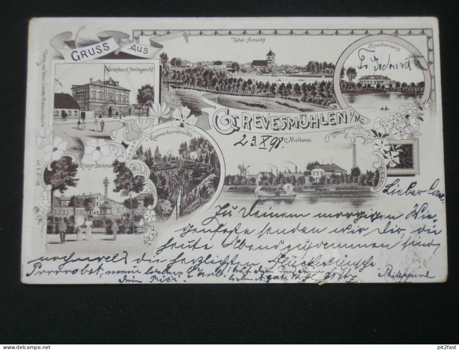 Grevesmühlen , 1898 , Litho , Ansichtskarte , AK , CPA !!
