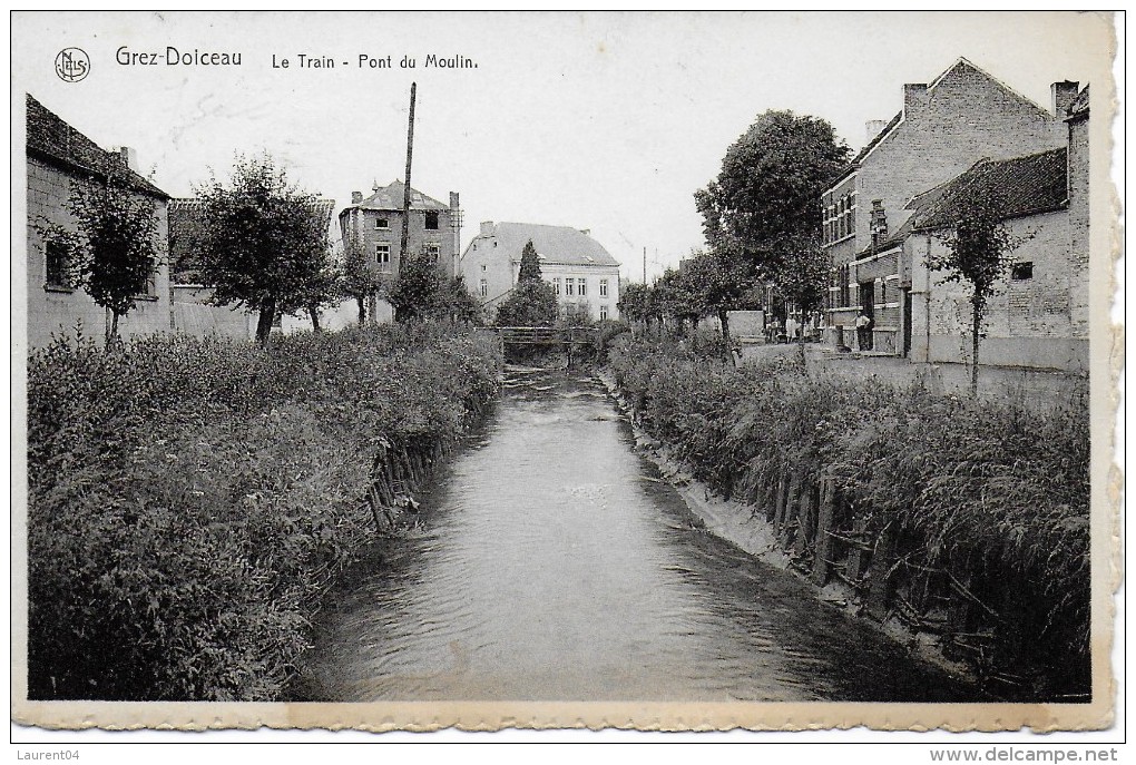 GREZ-DOICEAU.  LE TRAIN. PONT DU MOULIN.