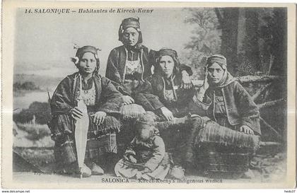 Grèce - Salonique - Habitantes de Kirech-Koeny