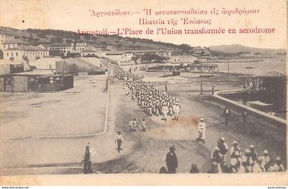 Greece - ARGOSTOLI - Union Square transformed into an airfield - Publ. N. Nicolatos