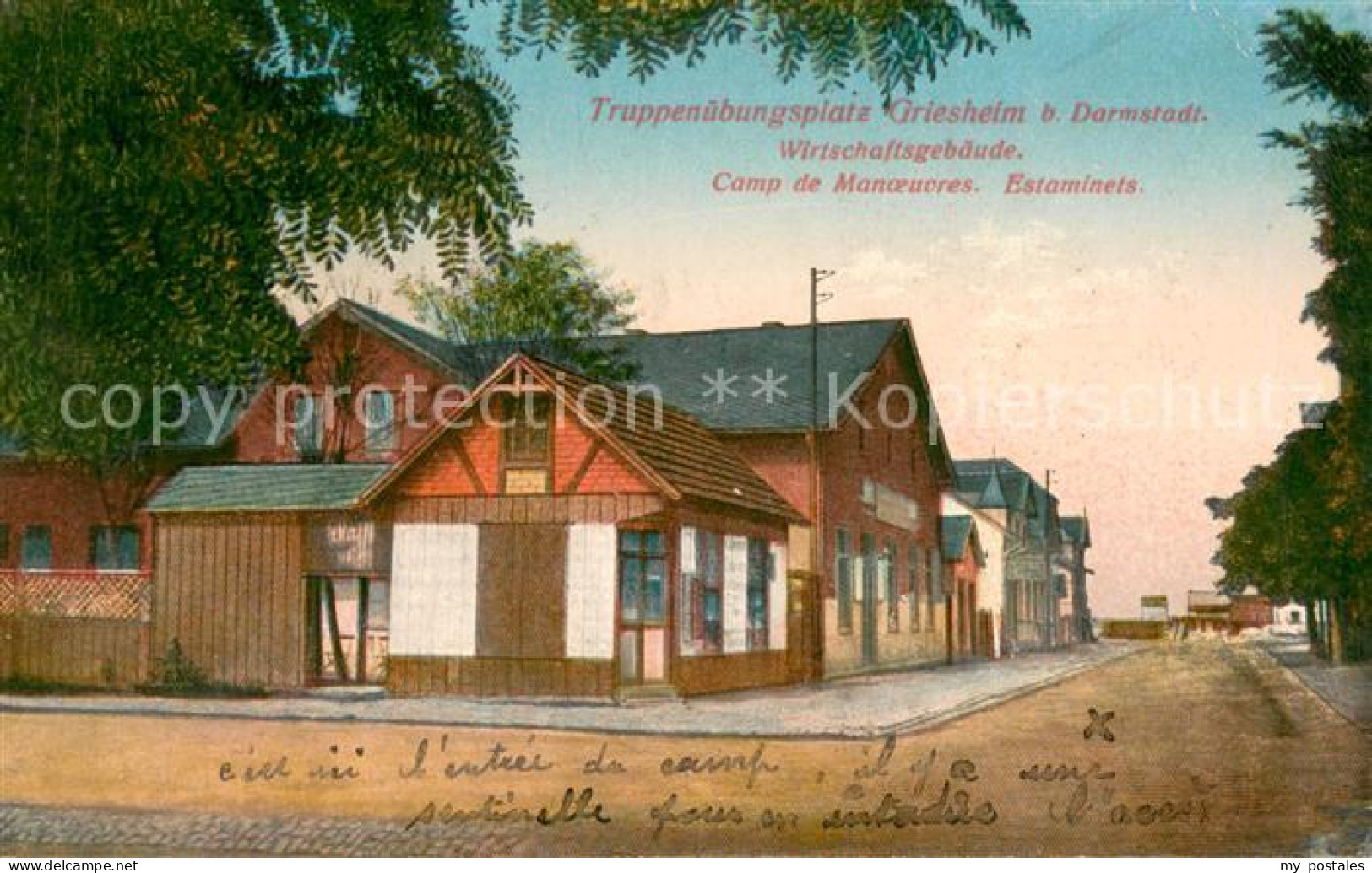 Griesheim Frankfurt Main Truppenuebungsplatz Griesheim Wirtschaftsgebaeude