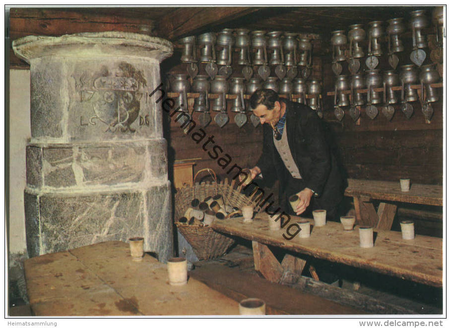 Grimentz - La salle bourgeoisiale - Ansichtskarte Großformat