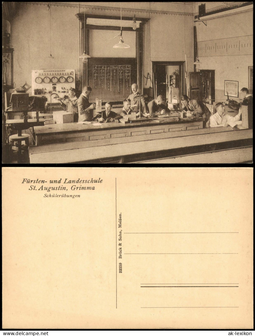 Grimma Fürsten- und Landesschule St. Augustin Klassenzimmer 1923