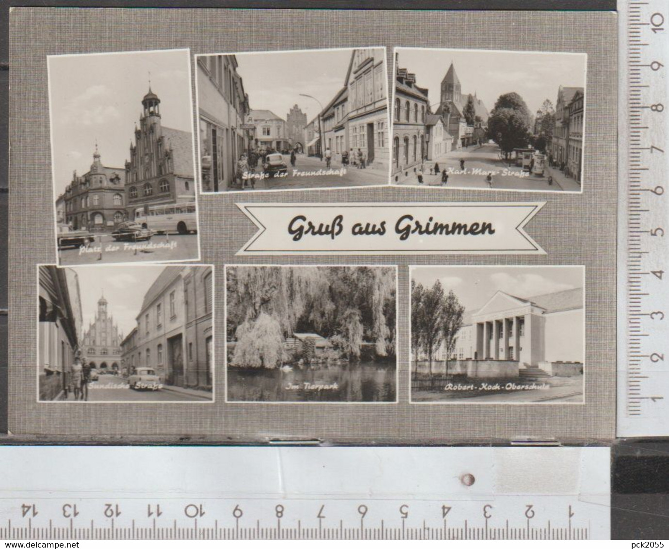Grimmen  6 Bilder  gelaufen 1968( AK 2164 )günstige Versandkosten