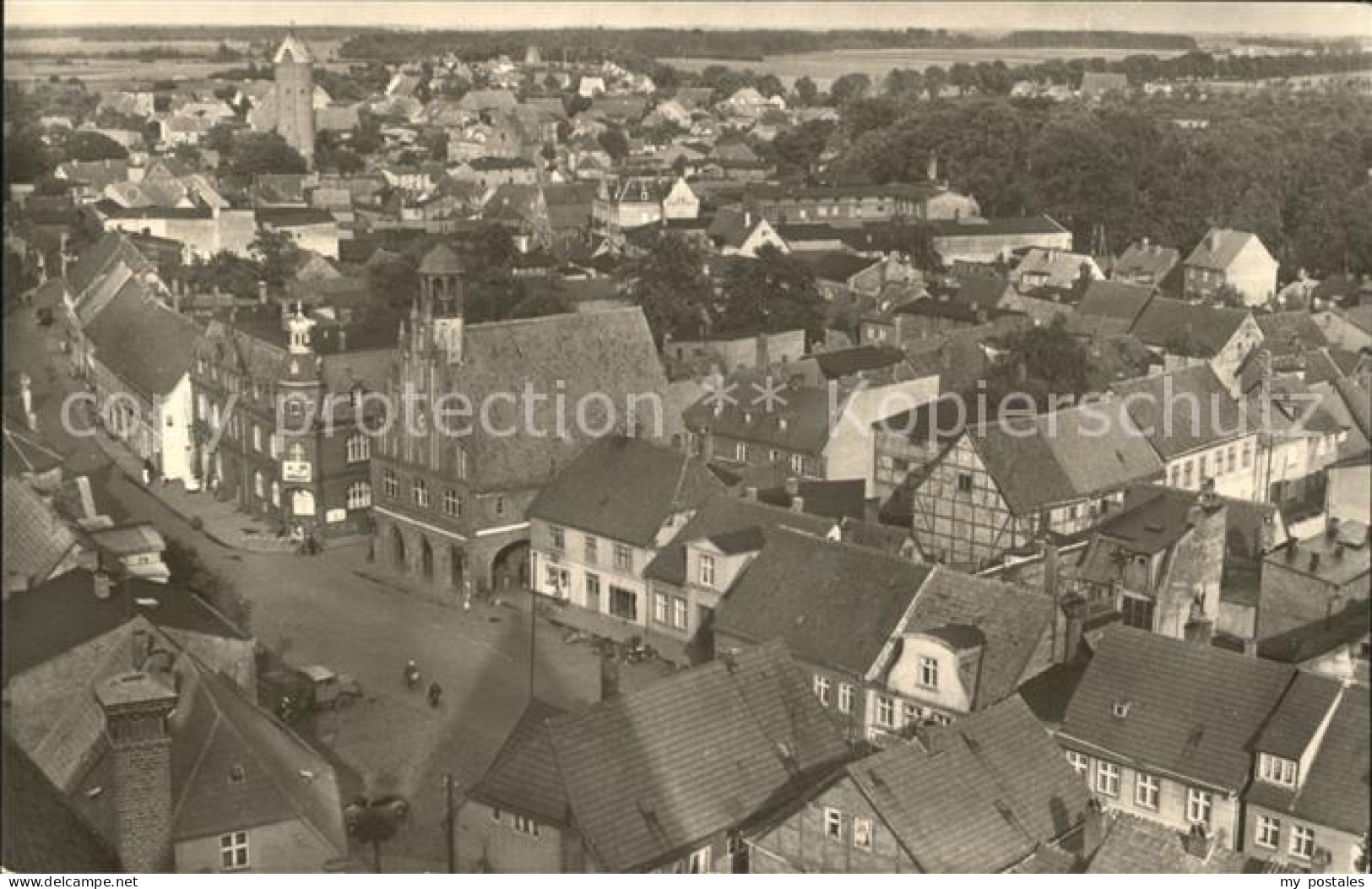 Grimmen Blick ueber die Stadt