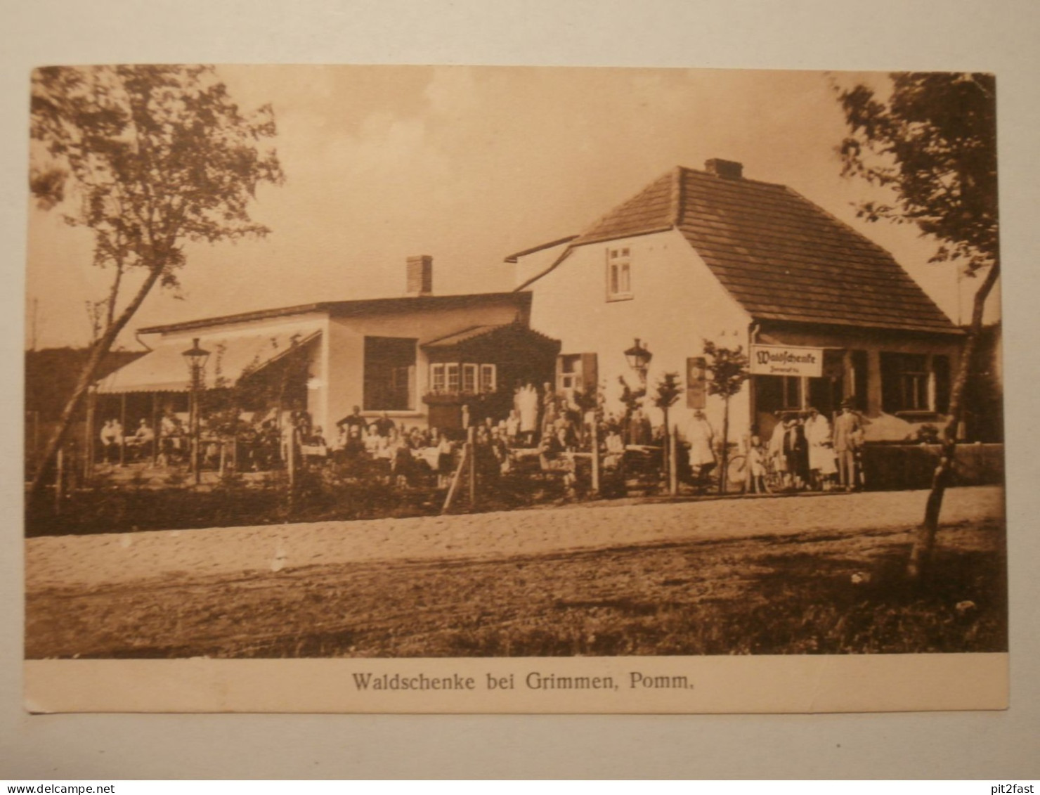 Grimmen i. Pommern , 1930 , Waldschenke , Mecklenburg , AK , Ansichtskarte !!