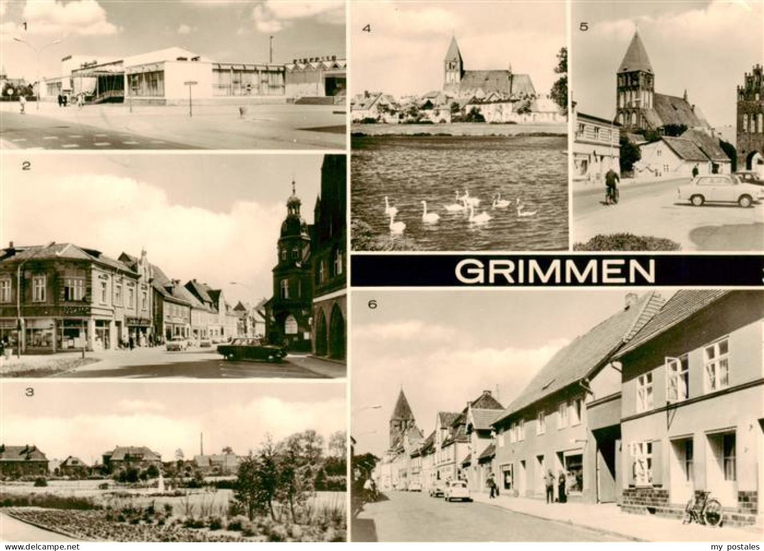 Grimmen Konsum Gaststaette Treffpunkt Platz der Freundschaft Neue Parkanlage Am