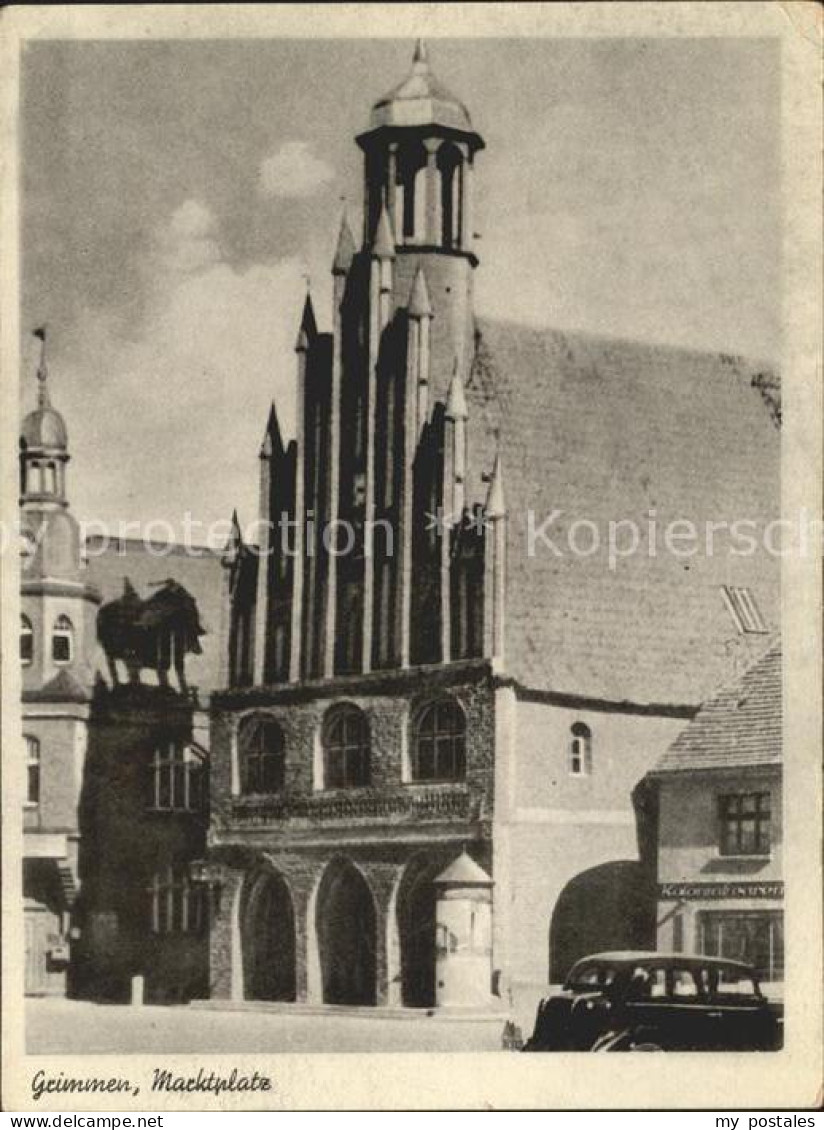 Grimmen Marktplatz Rathaus