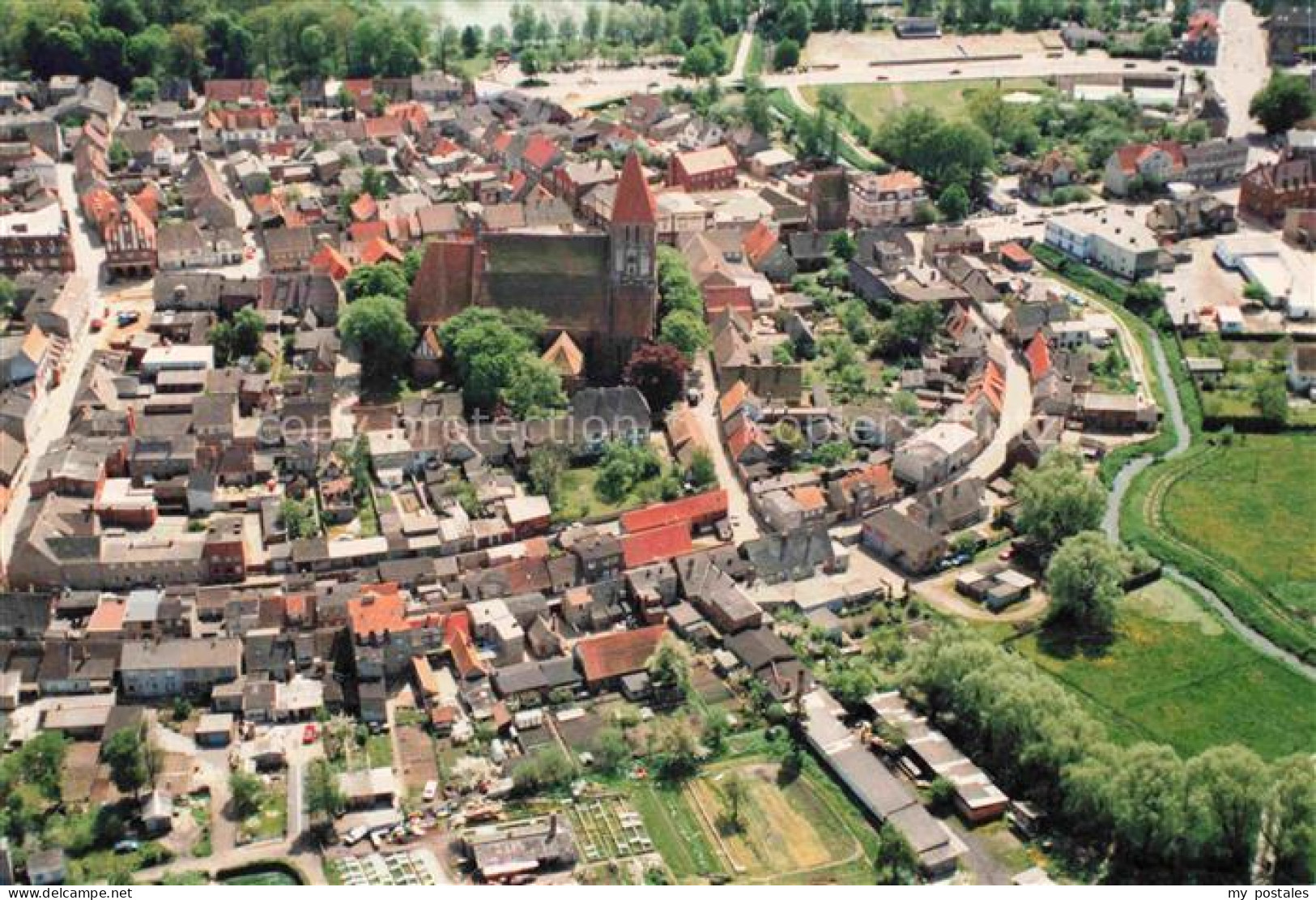 Grimmen Mecklenburg-Vorpommern Fliegeraufnahme