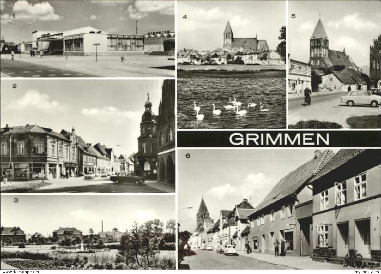 Grimmen Neue Parkanlage Schwanenteich Karl Marx Strasse