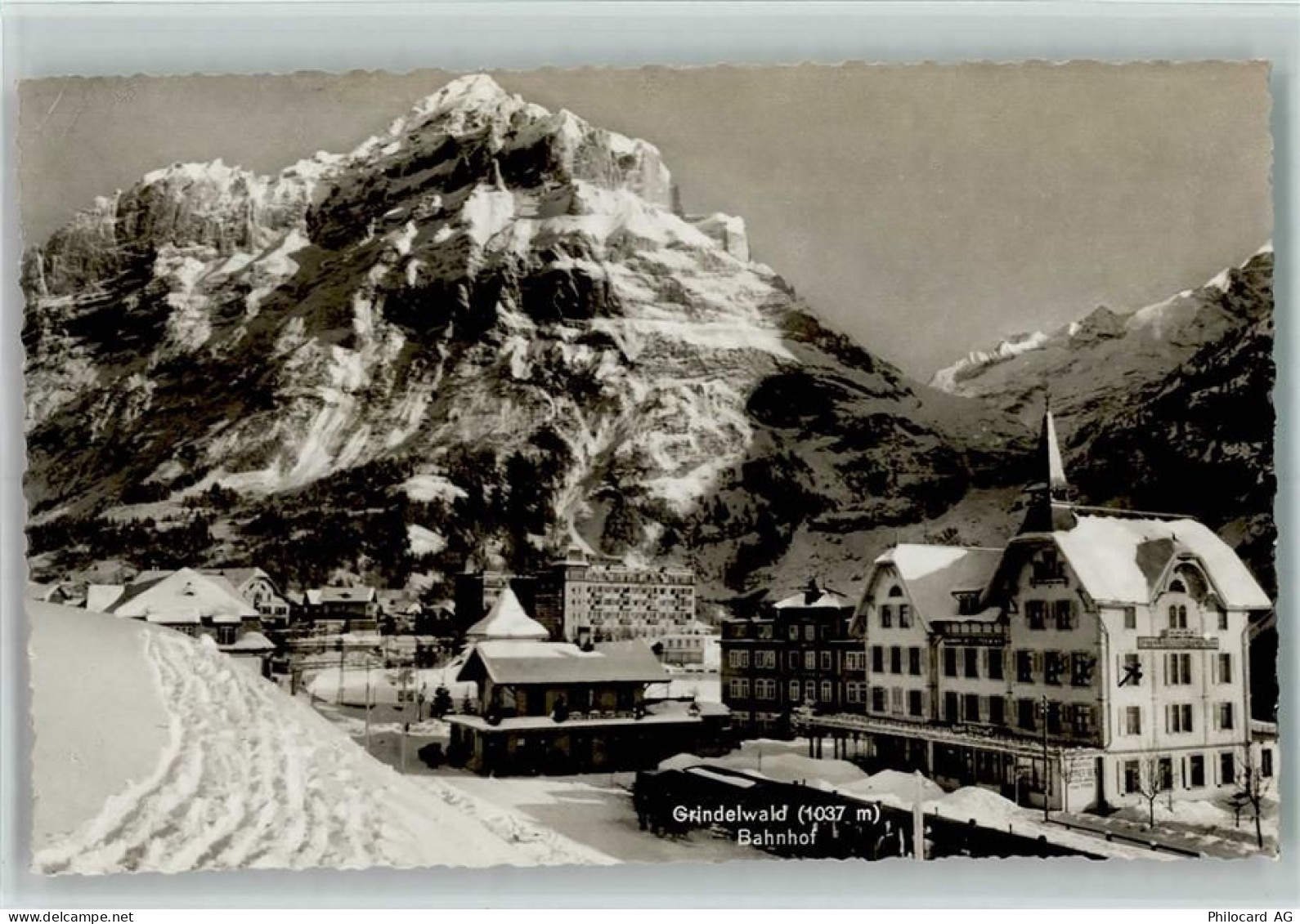 Grindelwald Bahnhof Winter Bahnhof Schweiz 1939 - 10257461