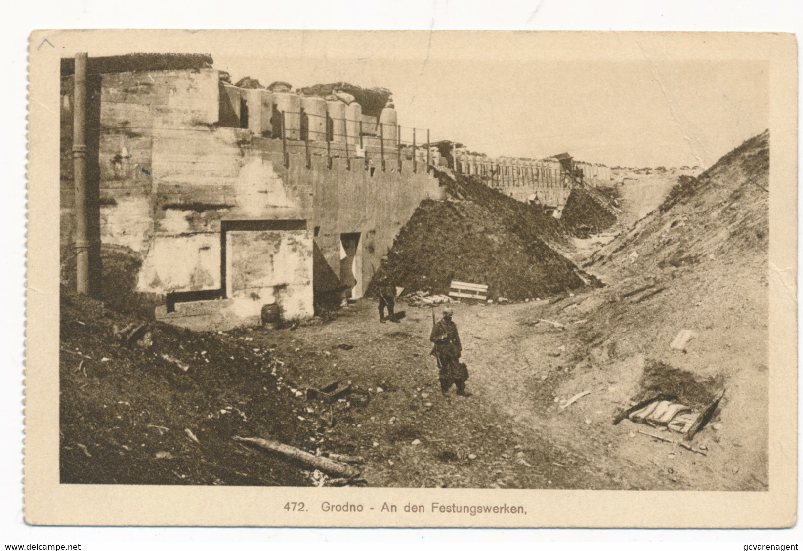 GRODNO  AN DEN FESTUNGSWERKEN    FELDPOST  2 SCANS