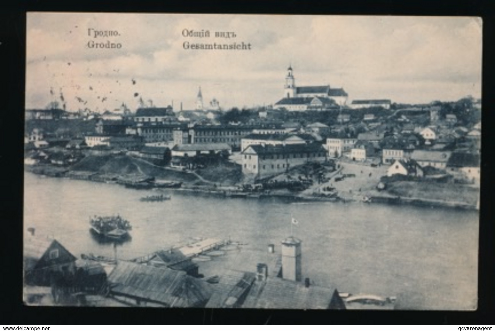 GRODNO   GESAMTANSICHT  FELDPOSTKARTE  1926   2 SCANS