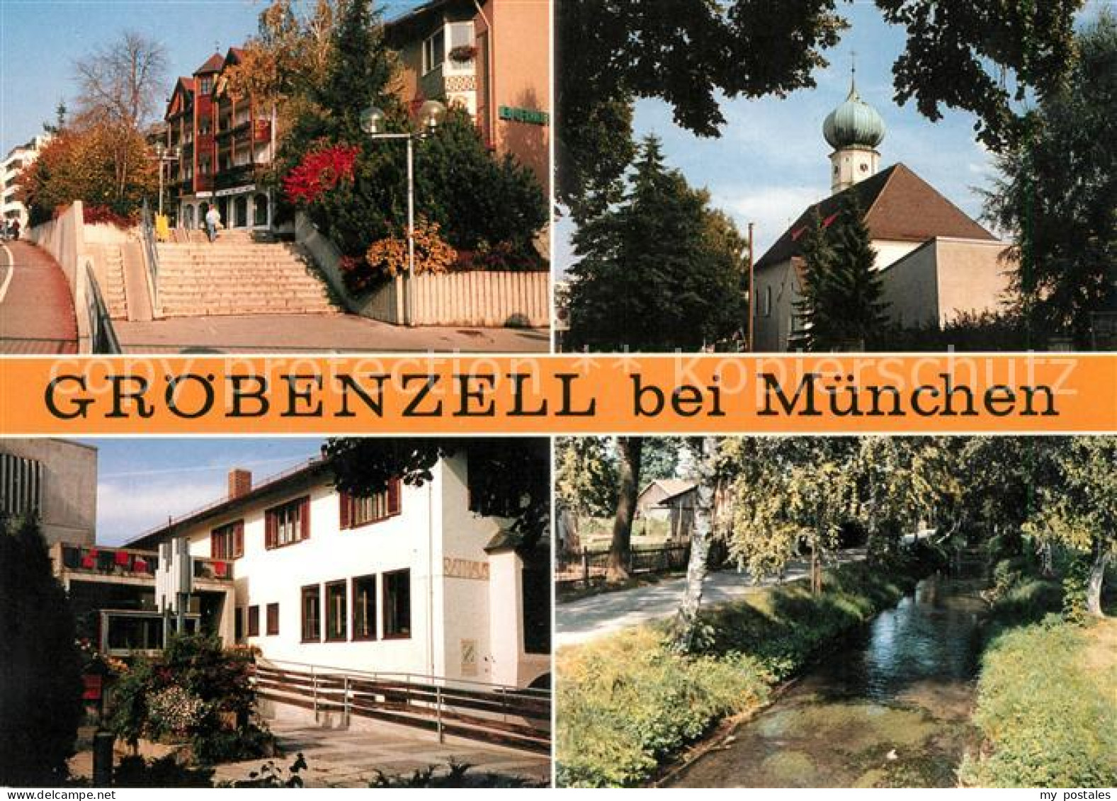 Groebenzell Rathaus Kirche