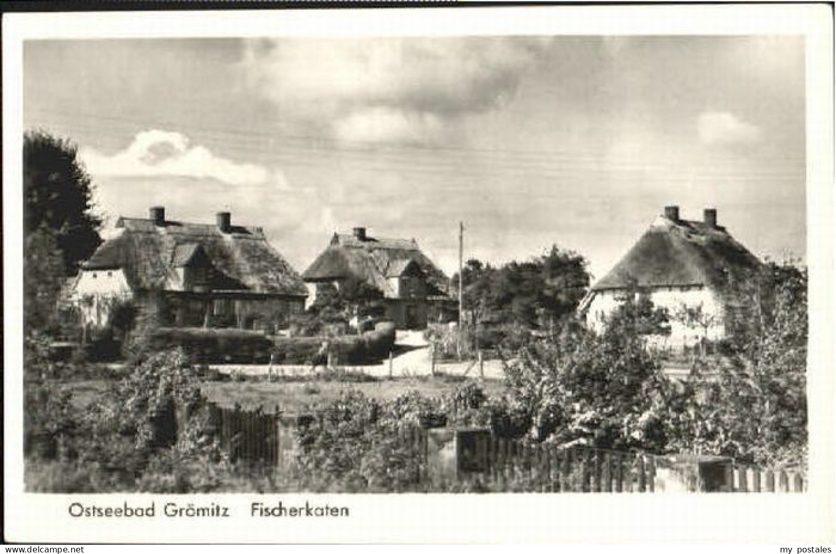 Groemitz Ostseebad Groemitz Fischerkaten ungelaufen ca. 1955