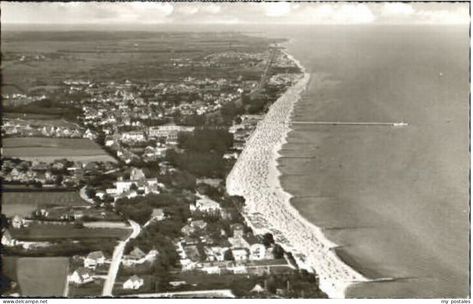 Groemitz Ostseebad Groemitz Fliegeraufnahme ungelaufen ca. 1955