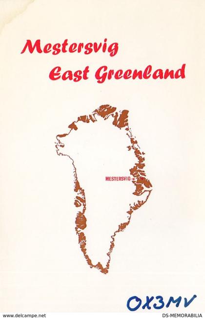 Greenland Gronland - Mestersvig - Radio Amateur Card